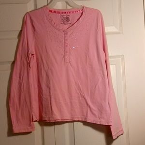 Pink long sleeve shirt